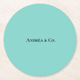 Porta-copo De Papel Redondo A caixa azul