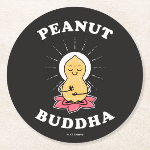 Porta-copo De Papel Redondo Amendoim Buddha