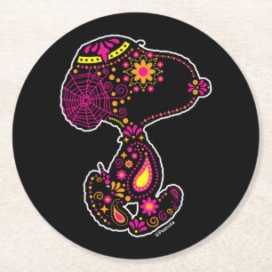 Porta-copo De Papel Redondo Amendoins   Dia Decorado do Cão