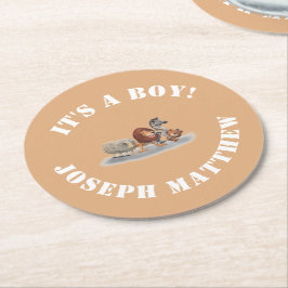 Porta-copo De Papel Redondo Animais Enchidos Cujos Animais Foram Considerados