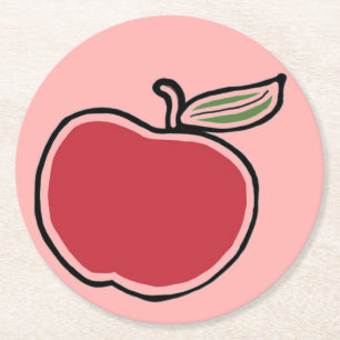 Porta-copo De Papel Redondo Apple