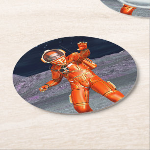 Porta-copo De Papel Redondo Astronauta