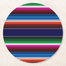 Azul, Laranja, Rosa Quente, Sarape Verde Mexicano