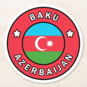 Porta-copo De Papel Redondo Baku Azerbaijan
