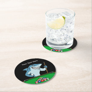 Porta-copo De Papel Redondo Bandejas para bebidas de Bilhar para convidados
