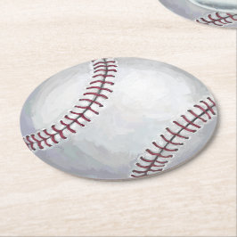 Porta-copo De Papel Redondo Baseball