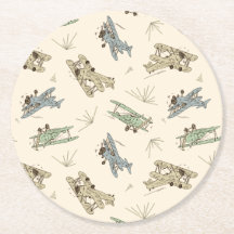 Baviões de Arte Arrasteira Deco - padrão verde azu