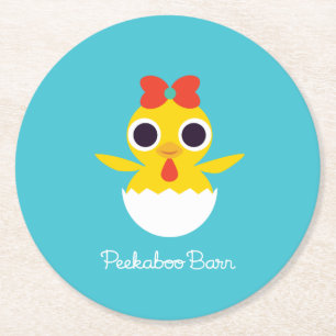 Porta-copo De Papel Redondo Bayla o pintinho