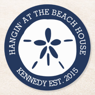 Porta-copo De Papel Redondo Beach House