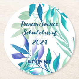 Porta-copo De Papel Redondo Best Life Ever - Pioneer School 