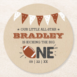 Porta-copo De Papel Redondo Bicking O Grande | primeiro aniversario de futebol
