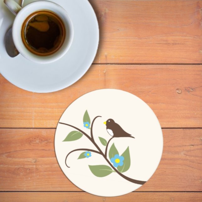 Porta-copo De Papel Redondo Bird (Criador carregado)