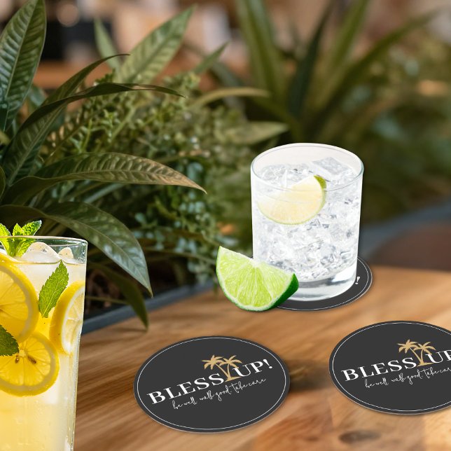 Porta-copo De Papel Redondo Bless Up Jamaican Beink Coasters (Criador carregado)