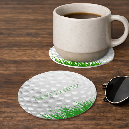 Porta-copo De Papel Redondo Bola de Golfe Personalizada na Grama