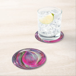 Porta-copo De Papel Redondo Bolha de sabão digital