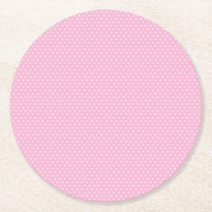 Porta-copo De Papel Redondo Bolinhas rosa