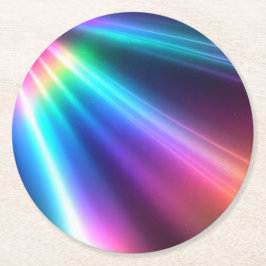Porta-copo De Papel Redondo Bonito Porta copos de papel em Raios Luzes Multico