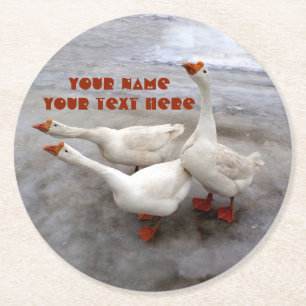 Porta-copo De Papel Redondo Branca de queijo