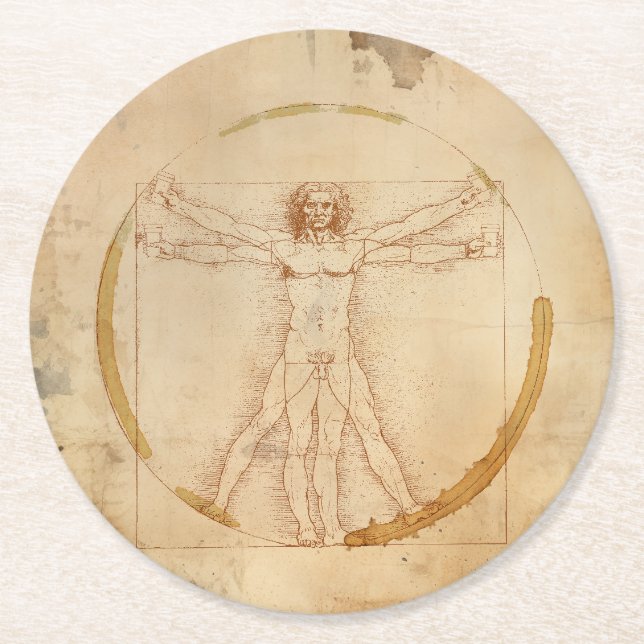 Porta-copo De Papel Redondo Café (Frente)