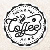 Café fresco e quente