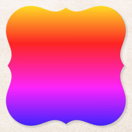 Porta-copo De Papel Redondo Campo Colorido Brilhante e Cheio