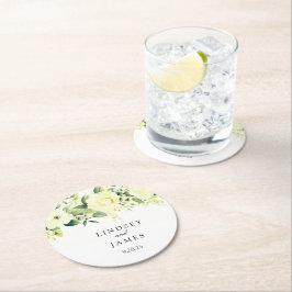 Porta-copo De Papel Redondo Casamento
