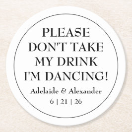 Porta-copo De Papel Redondo Casamento Costeiro Azul