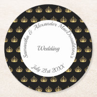 Casamento da coroa negra e dourada