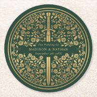 Casamento de Espada Real Medieval Verde