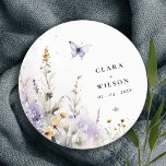 Porta-copo De Papel Redondo Casamento de Jardim da Borboleta de Flor Selvagem<br><div class="desc">Se você precisar de outro produto ou personalização correspondente,  por gentileza,  envie uma mensagem via Zazzle.</div>
