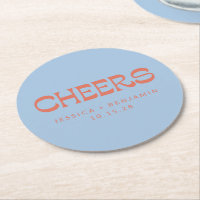 Casamento Moderno Blue Terracotta Chic Cheers