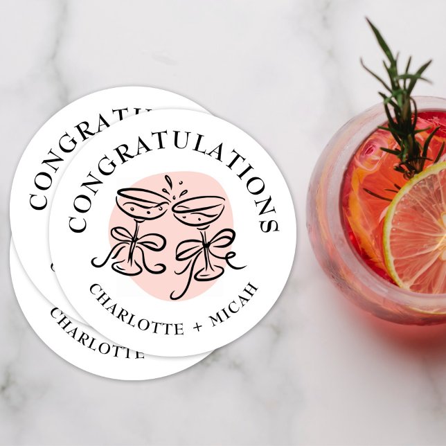 Porta-copo De Papel Redondo Celebração - Doodle Cheers (Criador carregado)