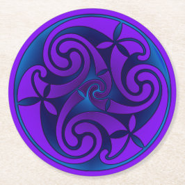 Porta-copo De Papel Redondo Celtic Art & Design Paper Coasters