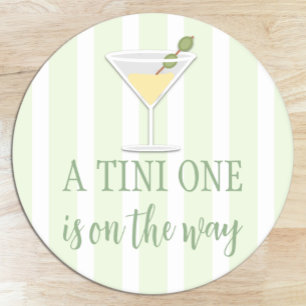 Porta-copo De Papel Redondo Chá de Bebê Tini One