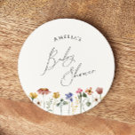 Porta-copo De Papel Redondo Chá de fraldas de flor selvagem colorido<br><div class="desc">Esta porta copos de papel redondo colorido chá de fraldas de flor silvestre é perfeita para o seu simples, caprichoso, chá de fraldas de verão do arco-íris. Os florais cor rosa, amarelo, laranja e dourado brilhantes e encantados dão a este produto a sensação de um primavera hippie minimalista, elegante e...</div>
