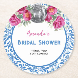 Porta-copo De Papel Redondo Chá de panela de dança da Rainha Mamma Mia Disco