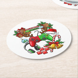 Porta-copo De Papel Redondo Christmas