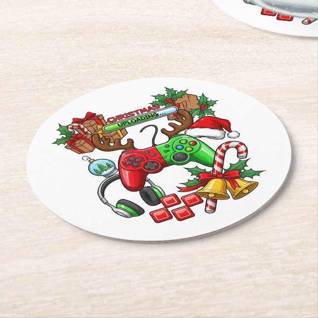 Porta-copo De Papel Redondo Christmas (Angulado)