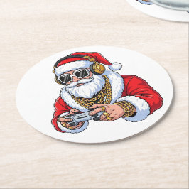 Porta-copo De Papel Redondo Christmas