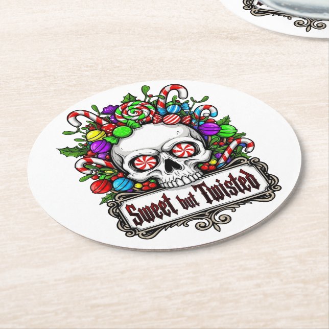 Porta-copo De Papel Redondo Christmas (Angulado)