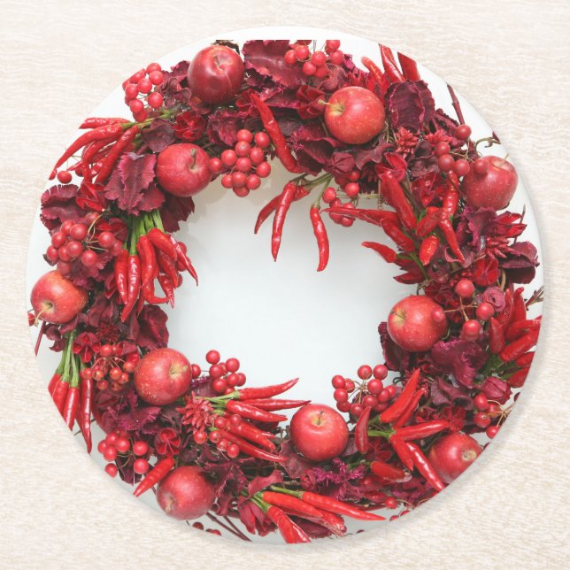 Porta-copo De Papel Redondo Christmas D (Frente)