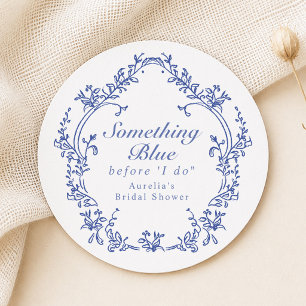 Porta-copo De Papel Redondo Chuva de Noiva AURELIA Chinoiserie Something Blue