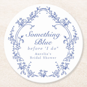 Porta-copo De Papel Redondo Chuva de Noiva AURELIA Chinoiserie Something Blue