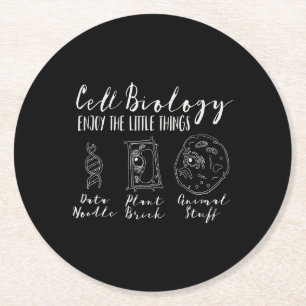 Porta-copo De Papel Redondo ciência engraçada da biologia celular -    nerdyge