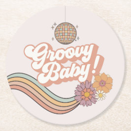 Porta-copo De Papel Redondo Cinco é uma placa de festa de aniversário de 5