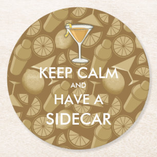 Porta-copo De Papel Redondo cocktail Sidecar