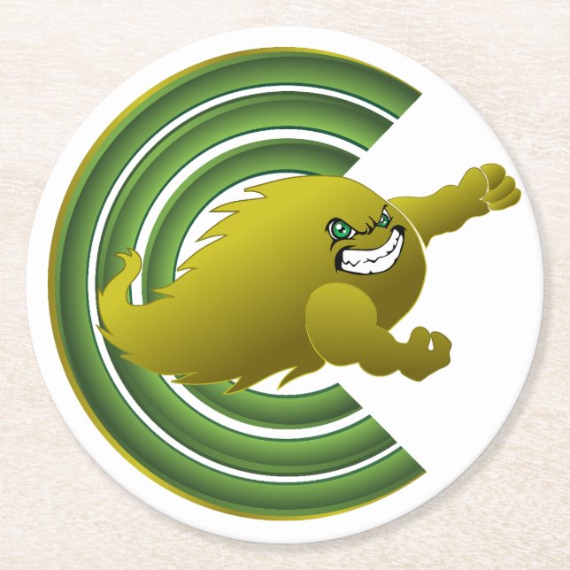 Porta-copo De Papel Redondo Coloma Comets #2 (Frente)