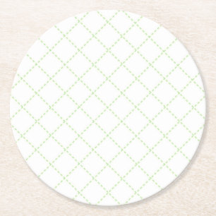 Porta-copo De Papel Redondo Conjunto de portas copos das linhas traçadas verde