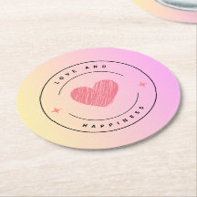 Conjunto de Posavasos Love & Happiness Drink Coast