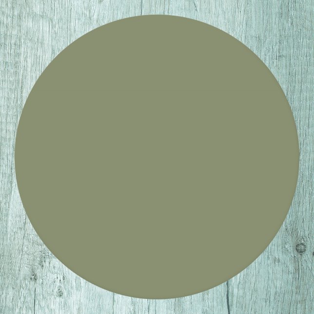 Porta-copo De Papel Redondo Cor Sálida Verde Sage (Criador carregado)